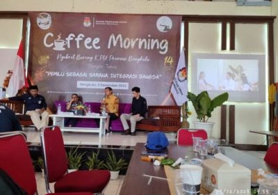 KPU Provinsi Bengkulu Gelar Coffee Morning Bersama Media Se Kota Bengkulu
