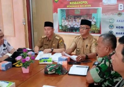 BKBP Bersama Kesbangpol Bengkulu Selatan Gelar Rapat Pembentukan DESK Pilkada Tahun 2024