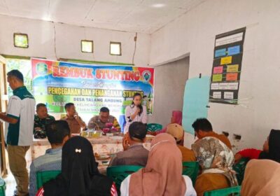 Pemerintah Desa Talang Ambung Gelar Rembuk Stunting untuk Prioritaskan Pencegahan Stunting