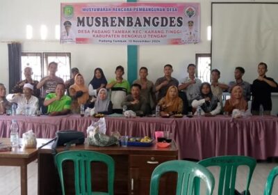 Desa Padang Tambak Gelar Musrenbangdes 2025, Masyarakat Diajak Aktif Berpartisipasi