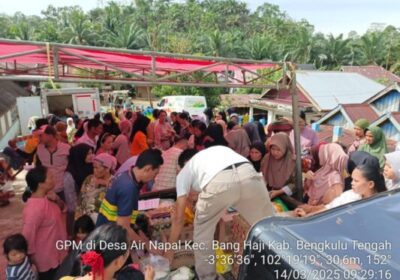 Jelang Idul Fitri,menggelar Gerakan Pangan Murah di Desa Air Napal