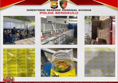 Ditreskrimsus Polda Bengkulu Bongkar Dugaan Pengemasan Ilegal Minyakkita Satu Tersangka Diamankan