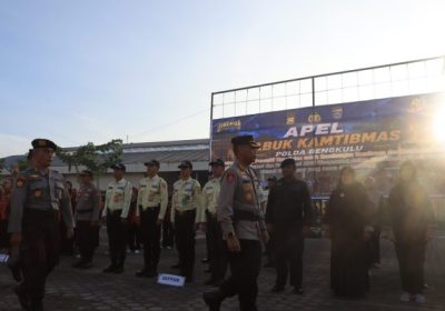 Wakapolda Bengkulu Pimpin Apel Sabuk Kamtibmas, Perkuat Sinergi Bersama Seluruh Elemen Masyarakat